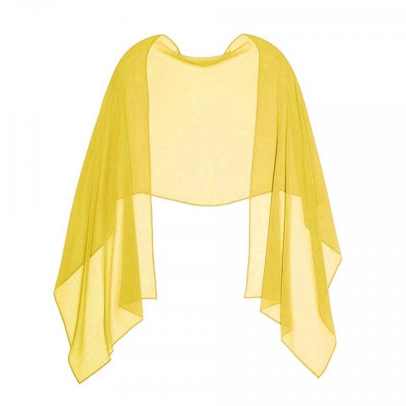 Etole mariage soie jaune soleil Etole mariage soie jaune soleil