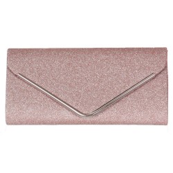 Pochette rose paillettes 