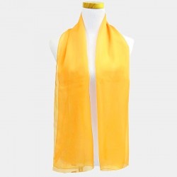 Foulard en voile jaune