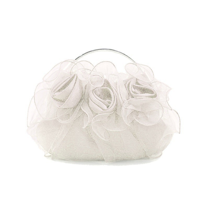 Sac mariage organza satin blanc Sac mariage organza satin blanc