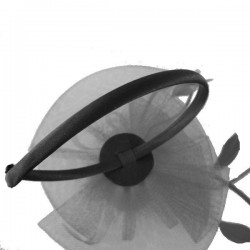 Chapeau mariage Bibi de cérémonie marron