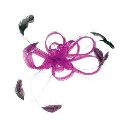 Chapeau mariage Bibi de mariage rose fuschia