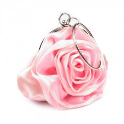 Sac mariage satin rose