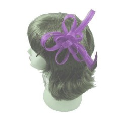 Chapeau mariage Bibi fascinateur violet pour cérémonie