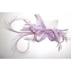 Chapeau mariage Bibi de cérémonie mauve violet