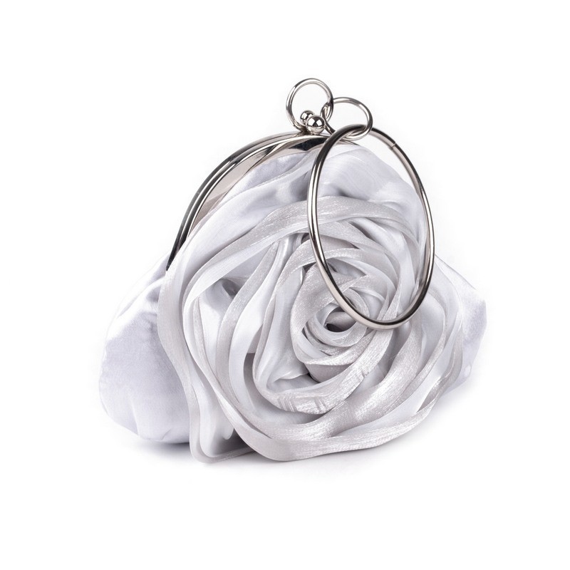Sac mariage satin gris perle Sac mariage satin gris perle