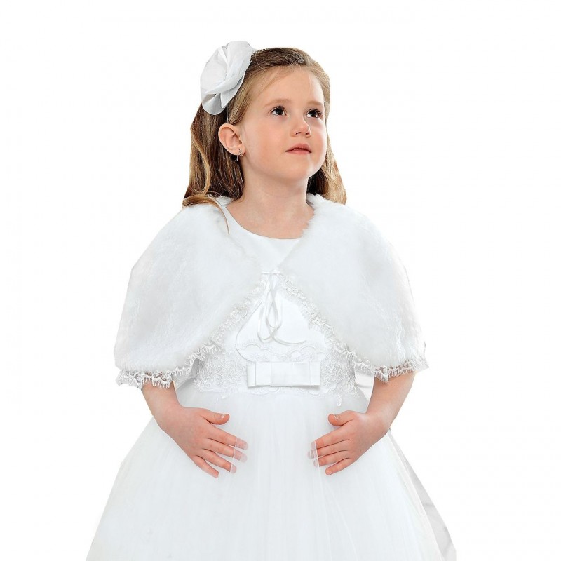 Etole fourrure enfant pour mariage