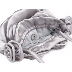 Sac mariage satin beige Pompadour