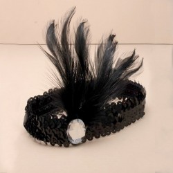 Chapeau mariage Bandeau vintage années folles