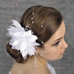 Accessoire coiffure mariage fleur perles