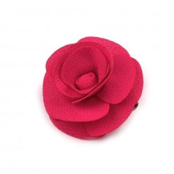 Broche ou fleur cheveux rose fuchsia