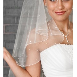 Voile mariage brodé de perles