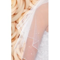 Voile mariage brodé de perles