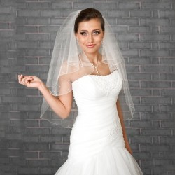 Voile mariage brodé de perles