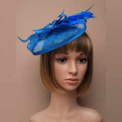 Chapeau mariage chapeau de mariage bleu turquoise