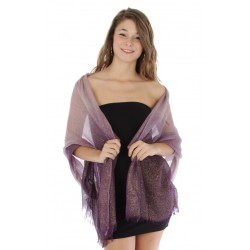 Foulard Etole dégradée mauve violet