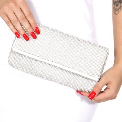 Pochette en cristal double face