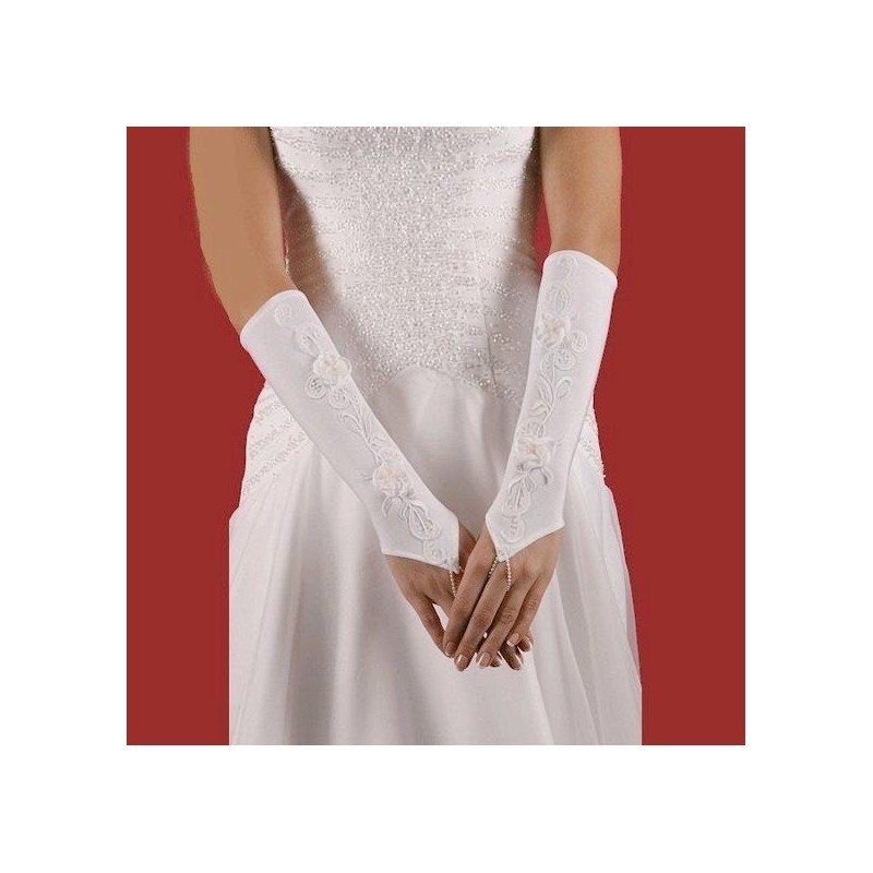 Gants mariage application  fleurs