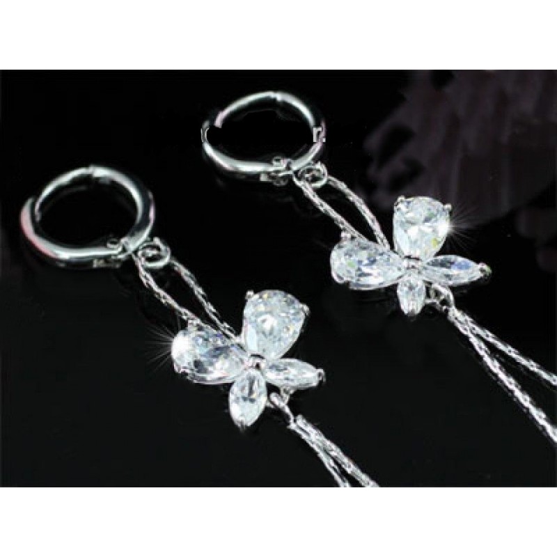 Boucles d oreilles papillon cristal Boucles d oreilles papillon cristal