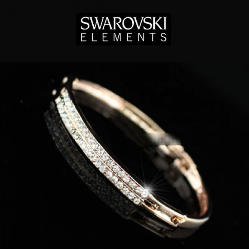 Bracelet cristal Swarovski or rose Bracelet cristal Swarovski or rose