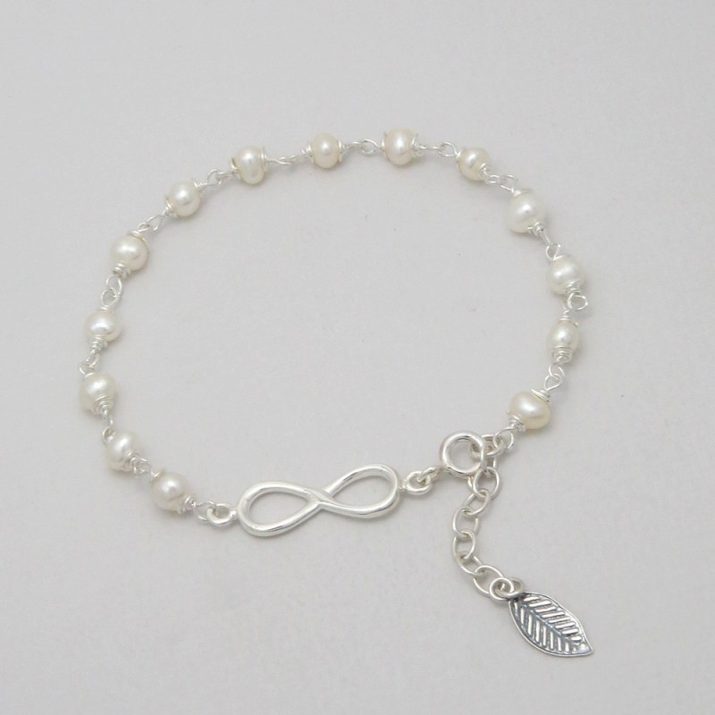 Bracelet en perles et argent Bracelet en perles et argent