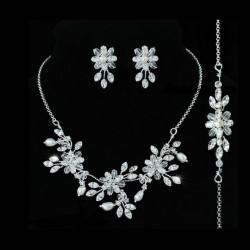 Parure bijoux mariage avec bracelet
