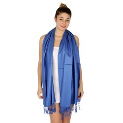 Foulard Etole pashmina Bleu