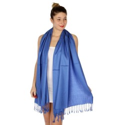 Foulard Etole pashmina Bleu