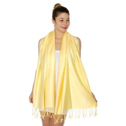 Foulard Etole pashmina jaune