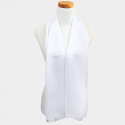 Foulard Etole en voile blanc