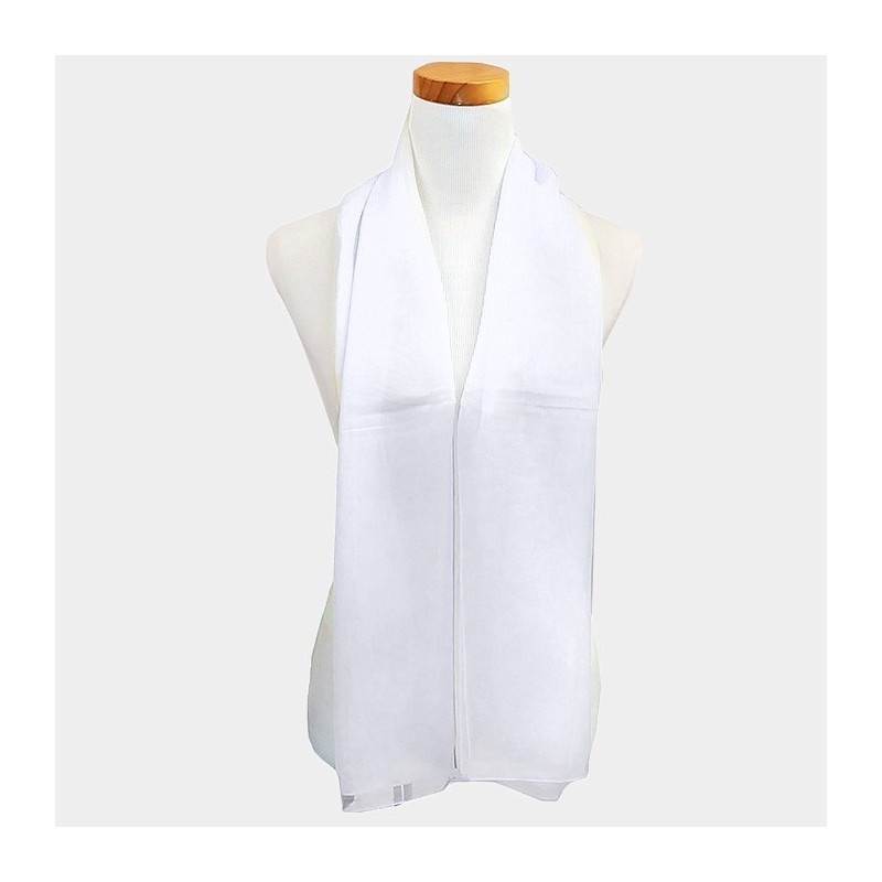 Foulard Etole en voile blanc Foulard Etole en voile blanc