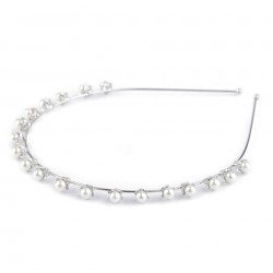 Headband mariée simples perles nacrées