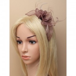 Chapeau mariage Accessoire de coiffure mariage marron