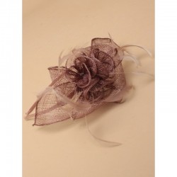 Chapeau mariage Accessoire de coiffure mariage marron