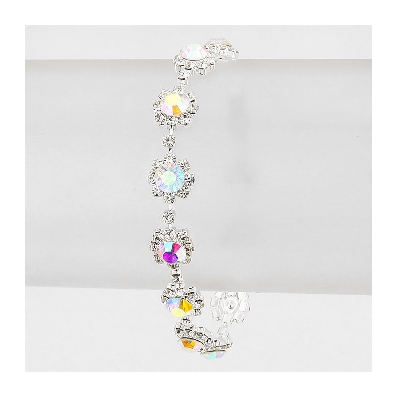 Bracelet cristal noir et transparent