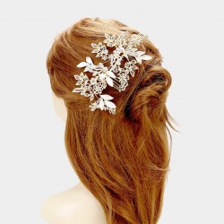 Vigne de cheveux mariage cristal et or