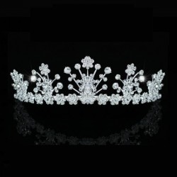 Diademe mariage avec cristaux transparents