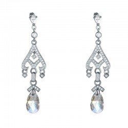 Boucles d oreilles chandelier en cristal