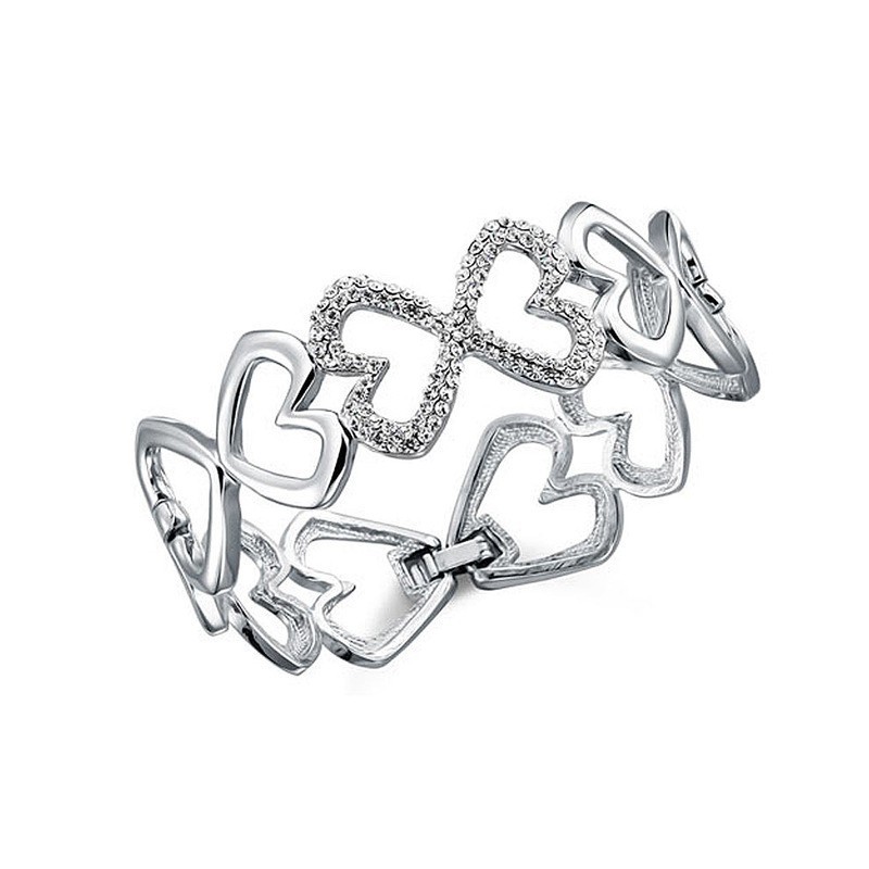 Bracelet coeurs cristal Swarovski