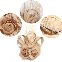 Chapeau mariage Bibi cheveux bleu marine et plumes