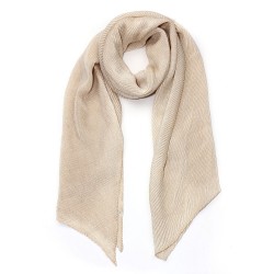 Foulard gaufré ivoire nude