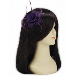 Chapeau mariage Bibi ceremonie en sisal rose fuchsia