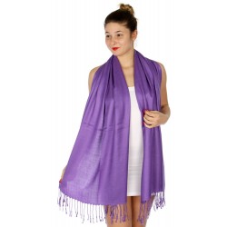 Foulard Etole pashmina violet