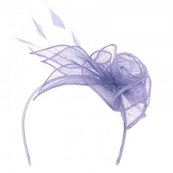 Chapeau mariage Accessoire de coiffure bibi mauve clair