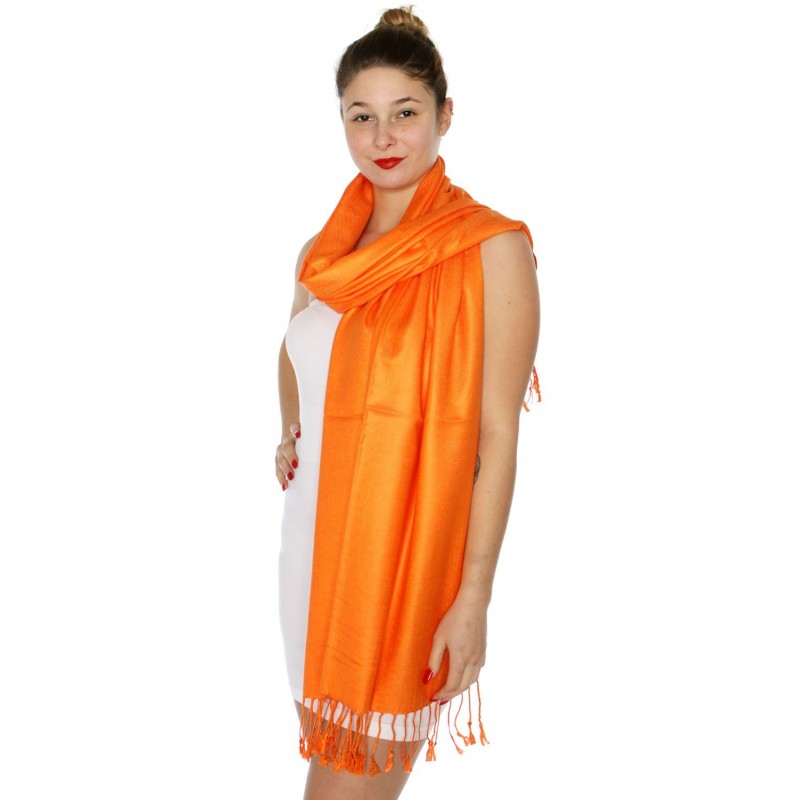 Foulard Etole pashmina orange