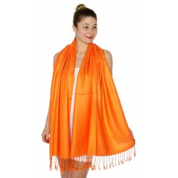 Foulard Etole pashmina orange