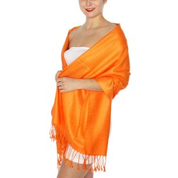 Foulard Etole pashmina orange