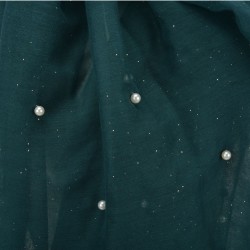 Etole légère perles et paillettes vert