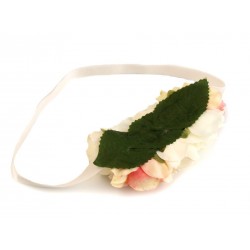 Bandeau floral stretch / Accessoire de coiffure mariage champêtre