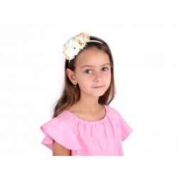 Bandeau floral stretch / Accessoire de coiffure mariage champêtre